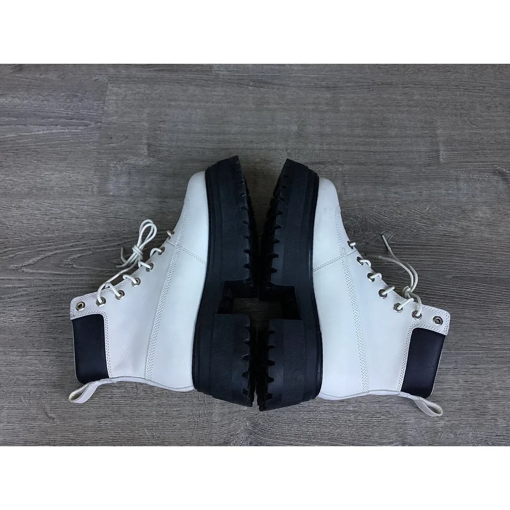 Timberland Womens Size 9 Boots Sky 3 Inch Boot Rebotl White Chunky Ankle A5RSV